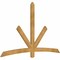 Ekena Millwork Alberta Rough Sawn Timber Gable Bracket, Western Red Cedar, 84"W x 53"H x 2"D x 4"F, 15/12 Pitch GBW084X53X0204ALB00RWR - alternate 5